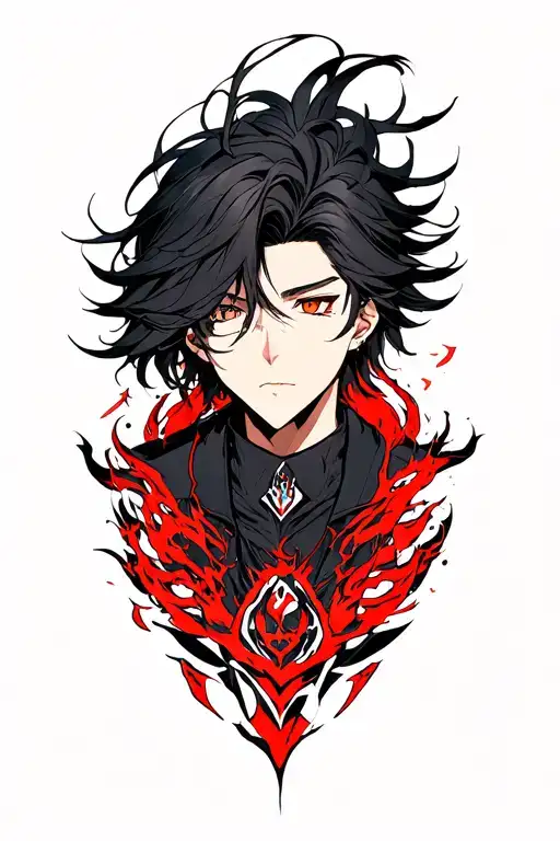 anime character solo leveling sung jin woo tattoo design idea