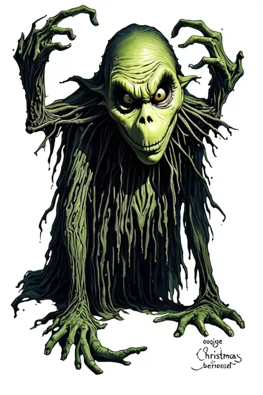 nightmare before Christmas oogie boogie tattoo design idea
