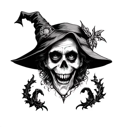 hocus pocus abracadabra tattoo design idea