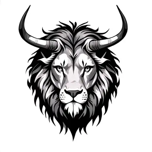 Leo Taurus tattoo design idea