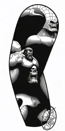 comic book tattoo design idea