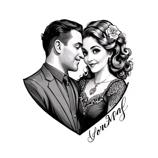 Mom And Dad tattoo design idea