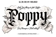 "Poppy 12/30/1945-9/10/2023" grandpas death date tattoo in italian font tattoo design idea