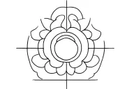 Buddhist symbols incorporated tattoo design idea