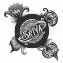 shreya name tattoo design idea