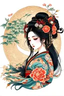 goddess nike tattoo design idea