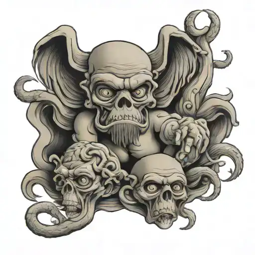 hear no evil speak no evil see no evil tatto leg tattoo design idea