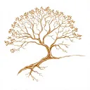 family tree tattoo design idea
