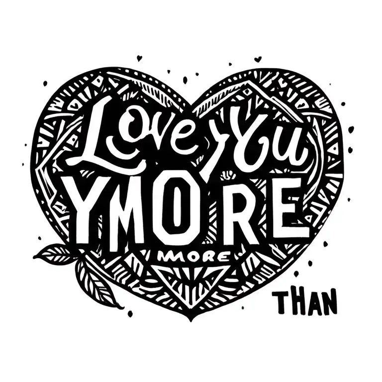 son tattoo love you more than tattoo design idea