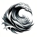 Wavelength tattoo design idea