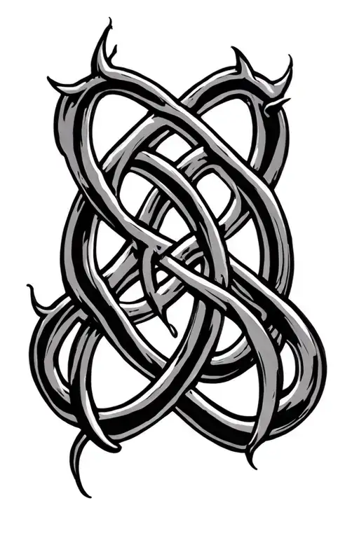 Celtic witch's knot tattoo design idea
