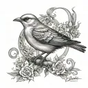 Eminem Mockingbird tattoo design idea