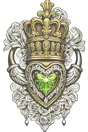 claddagh ring combined tattoo design idea