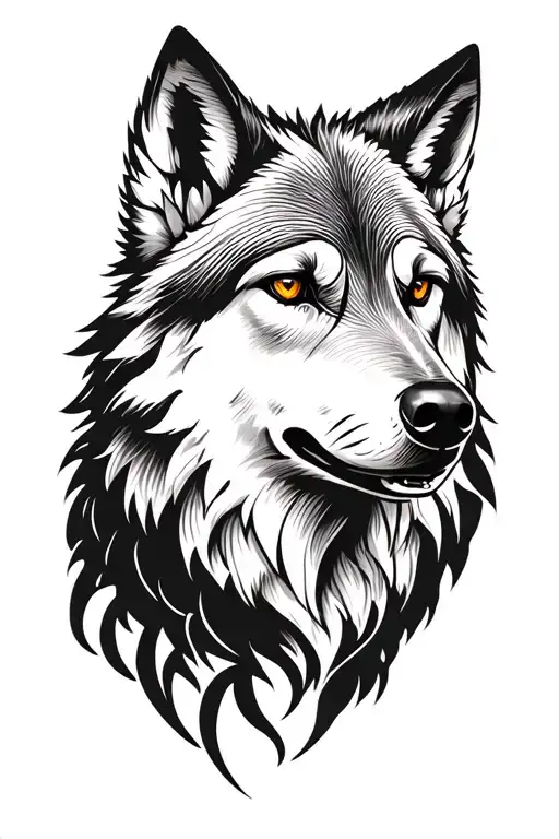 wolf face tattoo design tattoo design idea