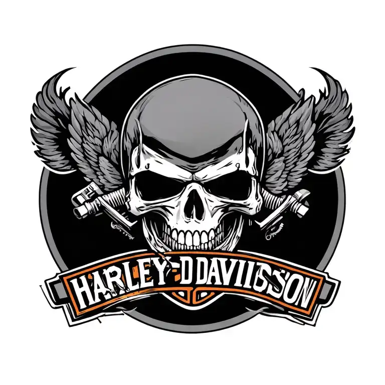 Harley Davidson tattoo design idea