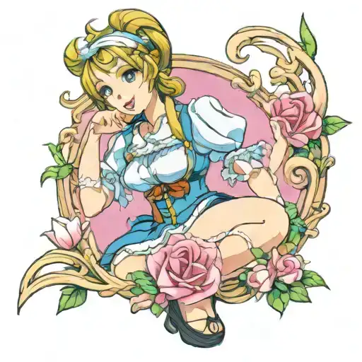 Horny Milkmaid tattoo design idea