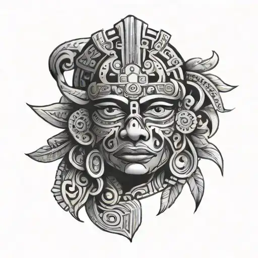 Mexican Aztec tattoo design idea