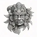 Mexican Aztec tattoo design idea