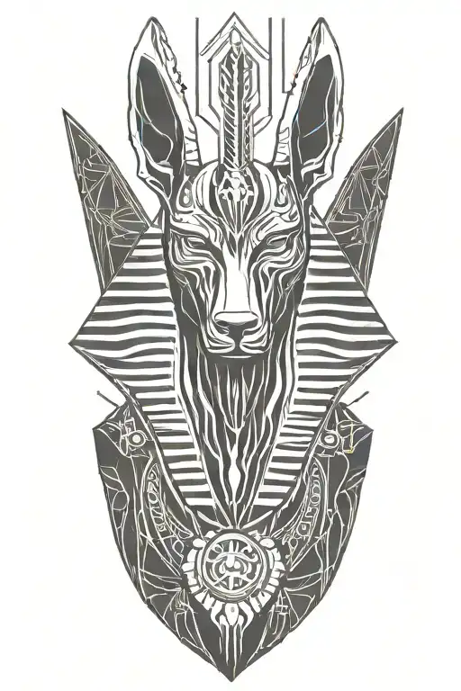 anubis tattoo design idea