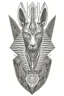 anubis tattoo design idea