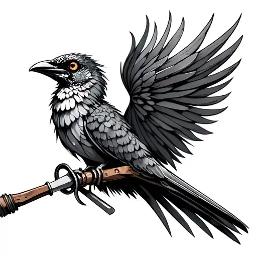 woodworking tools Cyberpunk Quetzal between wrist tattoo design idea