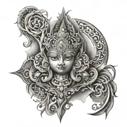 Mannat tattoo design idea