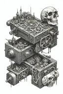 Neir automata black box tattoo design idea