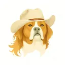 American bulldog cowboy hat tattoo design idea