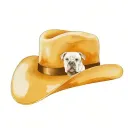 American bulldog cowboy hat tattoo design idea