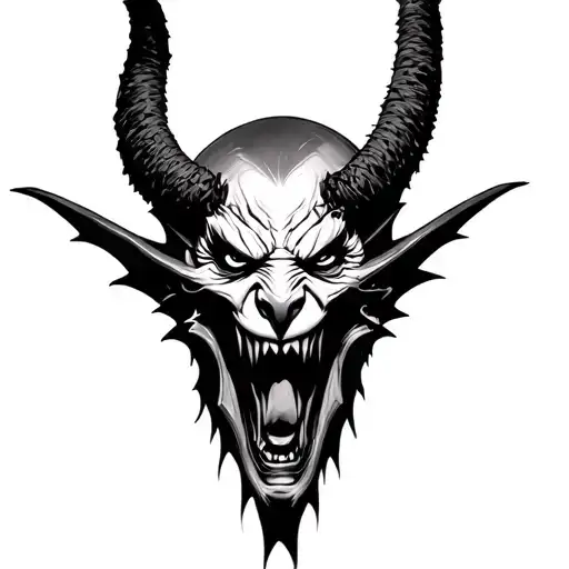 Paul Booth demon tattoos inspired tattoo design idea