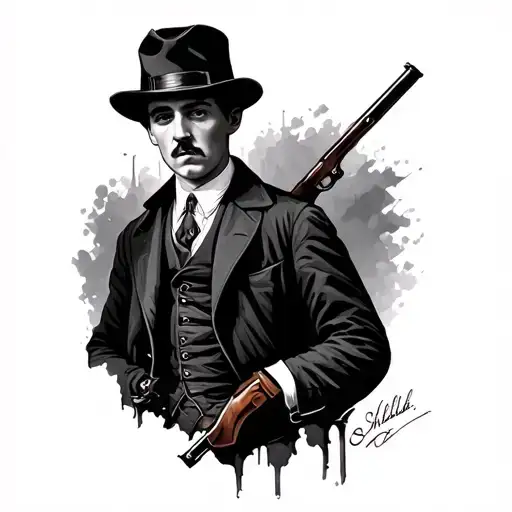Thomas Shelby Birmingham Gang tattoo design idea