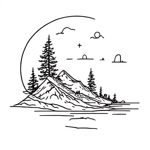 forgotten place tattoo design idea