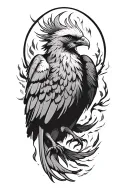 phoenix tattoo design idea