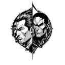 mark vs omni man tattoo design idea