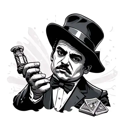 Gangster Monopoly Man tattoo design idea