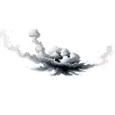 Coverup Clouds and Smoke tattoo design idea