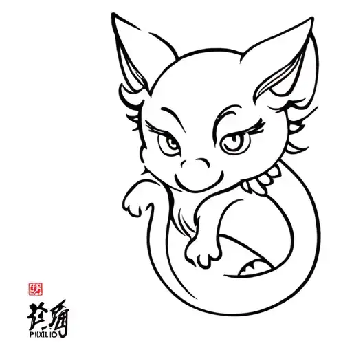 pixiu tattoo design idea