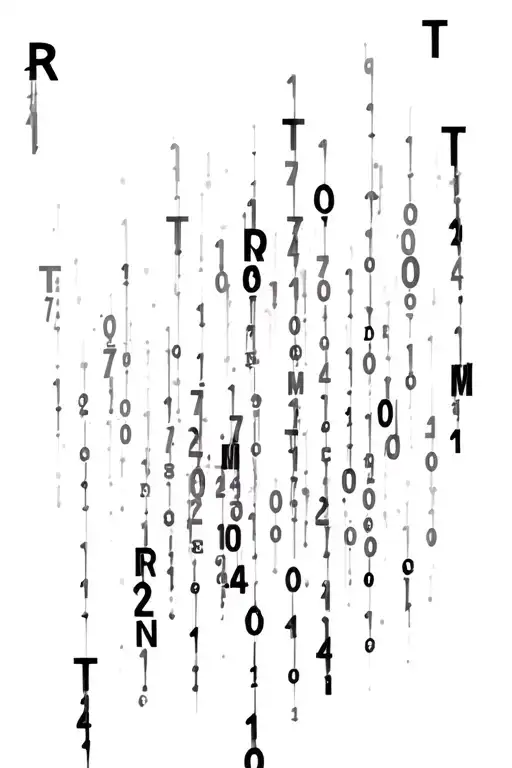 matrix falling code with letters T R M T L M Jack Reese Callie 7 9 10 10 2 08 tattoo design idea