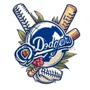 dodgers tattoo design idea