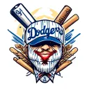dodgers tattoo design idea
