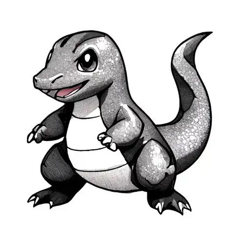 Samaria charmander Pokemon tattoo design idea