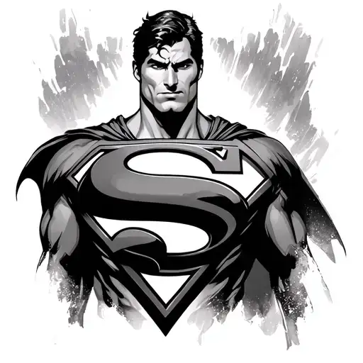 Superman Logo tattoo design idea