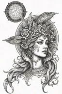 Hecate goddess of magic tattoo design idea