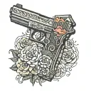 Glock and mental health tattoo design idea