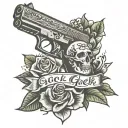 Glock and mental health tattoo design idea