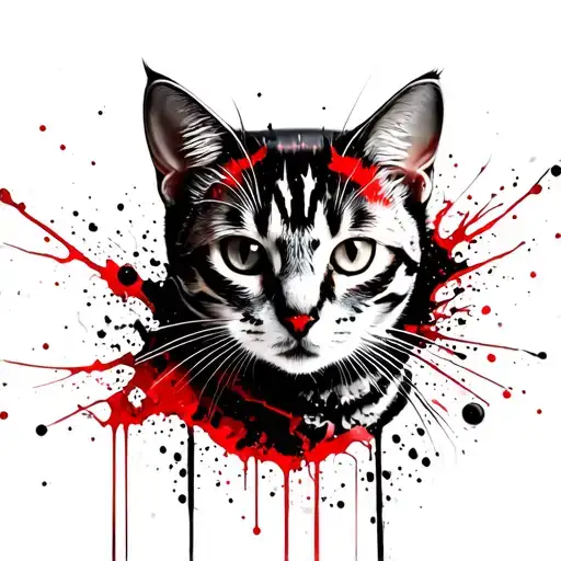 Bengal cat astronaut tattoo design idea