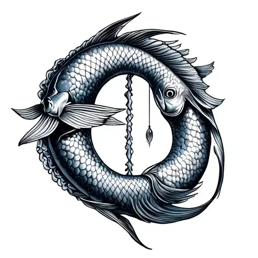 Pisces And Libra tattoo design idea