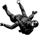 Skydiving tattoo design idea