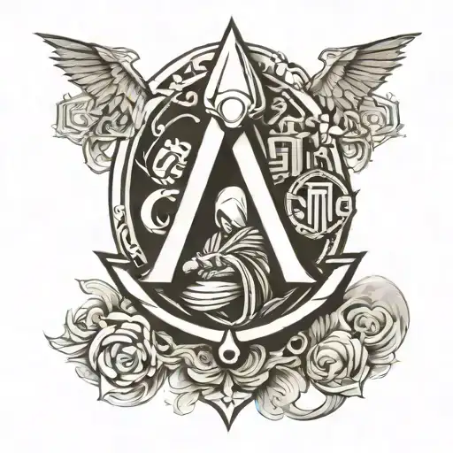 Assassin Creed Logo tattoo design idea