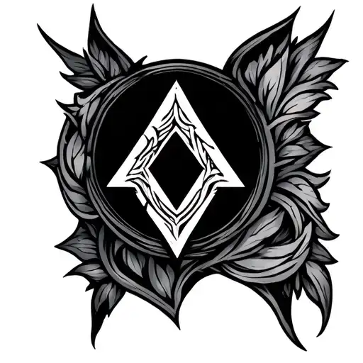 Freya rune style tatto tattoo design idea